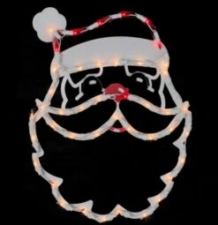 17" Lighted Santa Face Christmas Silhouette Window Decoration 9 17" Lighted Santa Face Christmas Silhouette Window Decoration -Deals AMS Store 996518 3