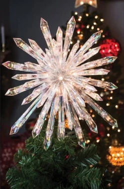 13.5" Warm White LED Starburst Christmas Tree Topper -Deals AMS Store 996881 2