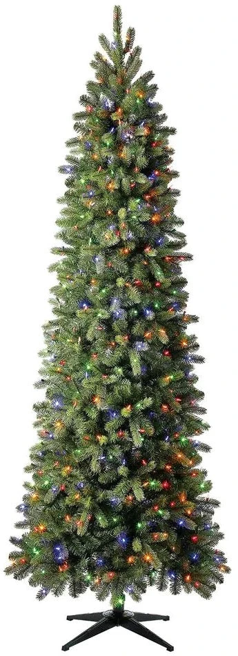 Northern Maine Spruce Instant Lite Pole Pre-Lit Narrow Artificial Christmas Trees 4 Northern Maine Spruce Instant Lite Pole Pre-Lit Narrow Artificial Christmas Trees - Image 2