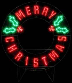 40" Merry Christmas LED Yard Wreath -Deals AMS Store 997491 2
