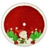 48" Red Velvet Metallic Embroidered Snowman Christmas Tree Skirt With Faux Fur Border -Deals AMS Store cc341ca29ce3c3a9b56fdc72abe3a5b7