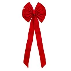 18" X 50" Deluxe Red Velvet 13-Loop Christmas Bow -Deals AMS Store christmas 18 x 50 13 loop red velvet deluxe christmas bow 1