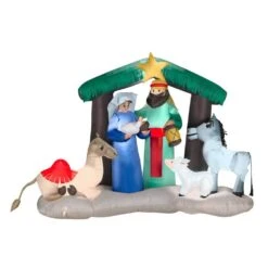 5' Airblown® Inflatable Nativity Christmas Scene By Gemmy -Deals AMS Store christmas 5 airblown inflatable nativity christmas scene by gemmy 2