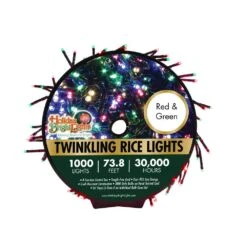 1,000 Twinkling LED Compact Rice Christmas Lights On A Reel -Deals AMS Store christmas led 1000 twinkling compact rice christmas lights on a reel 3